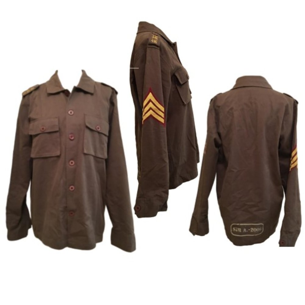 Sir Alistair Rai Army-Like Patched Jacket - Medium